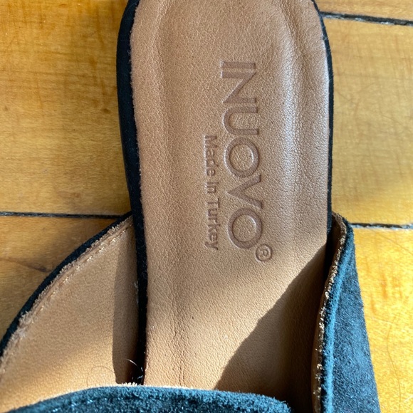 Black Suede Slip On Flats - Picture 2 of 2